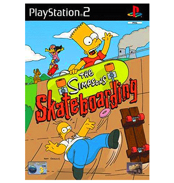 The simpsons skateboarding